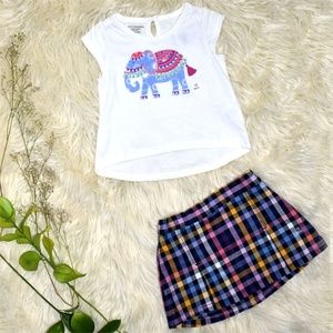 Toughskins Girls Blouse &  Skirt